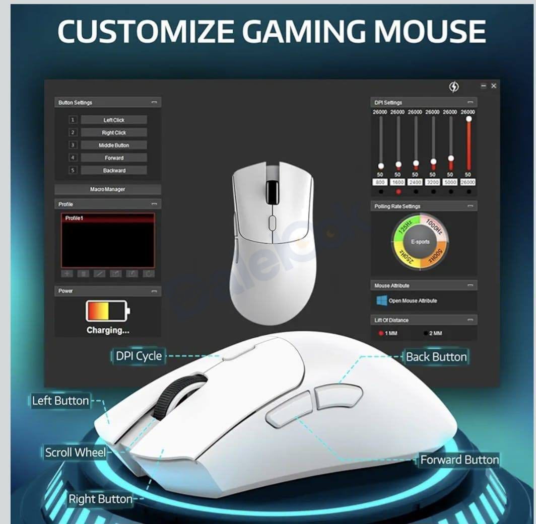 ماوس ألعاب لاسلكي ATTACK Shark R1 وX 68 PRO HE