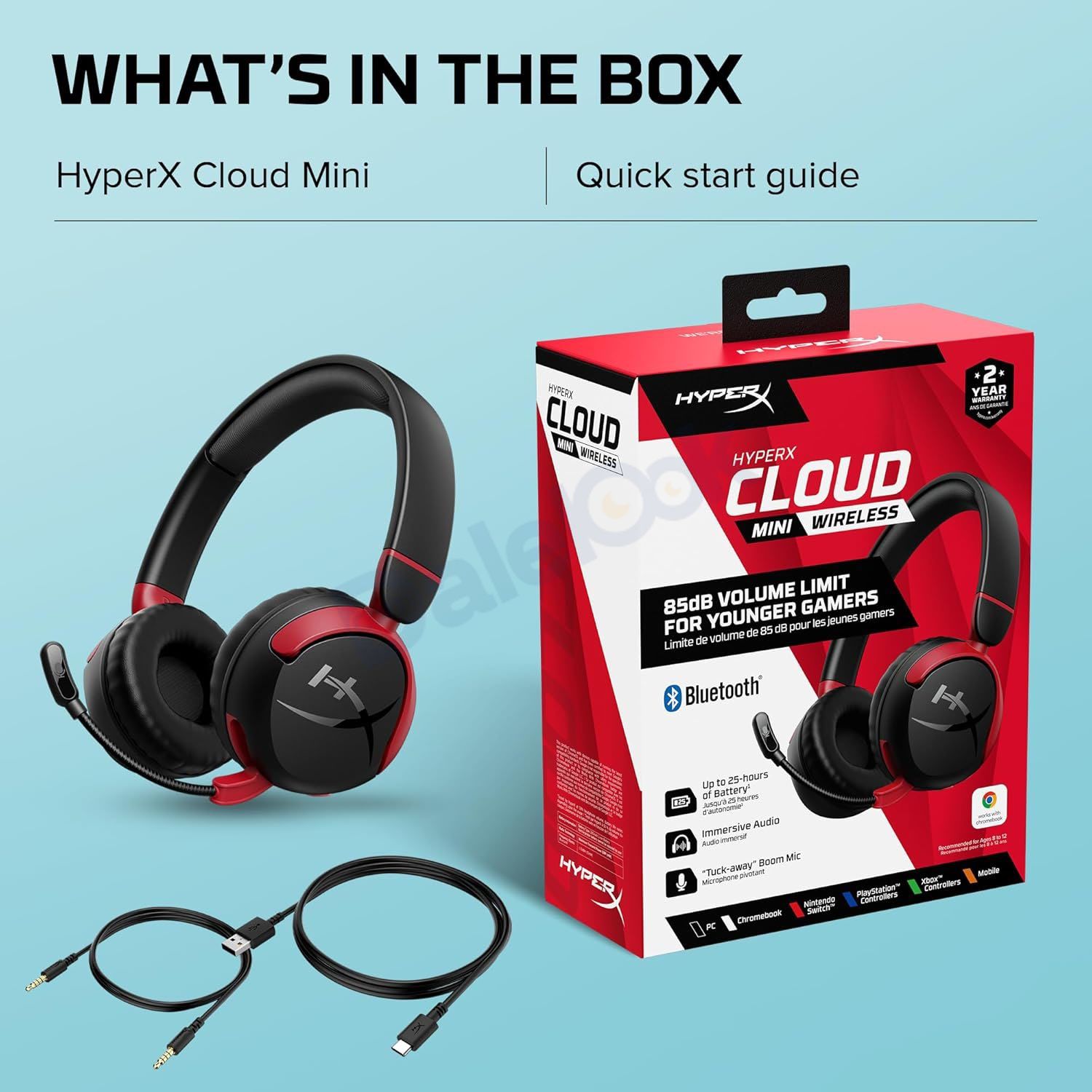 Cloud Mini Kids Wireless (Black) للبيع في دمشق
