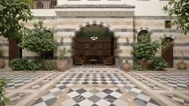 للإيجار بيت عربي مميز في دمشق حي القنوات.mp4